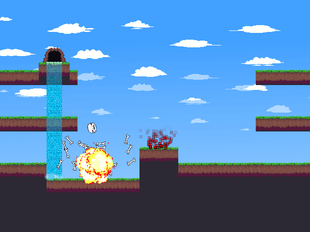 A screenshot from Old Man Baby, the project whose codebase eventually became Protogame.